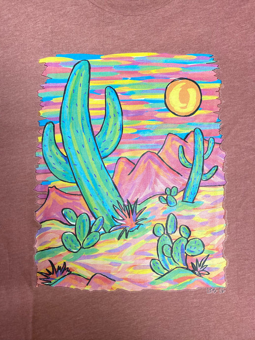 Cactus Sunset Graphic Tee