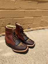 #5 Shedron Boys Lace Up Square Toe Boots