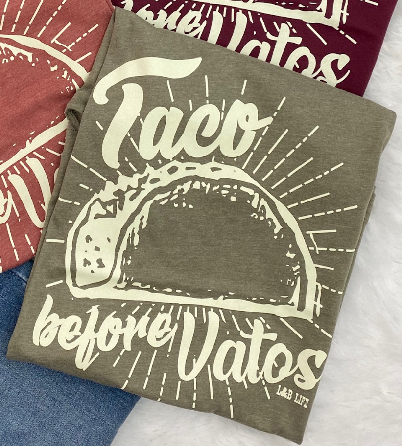 Tacos Before Vatos Graphic Tee