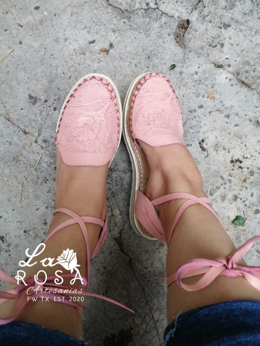 Cincelado La Rosita Laced Huaraches