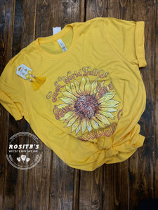 In a World of Sunflowers Graphic Tee