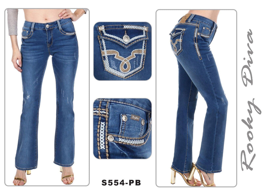 RD S-554 Boot Cut Womens Jeans